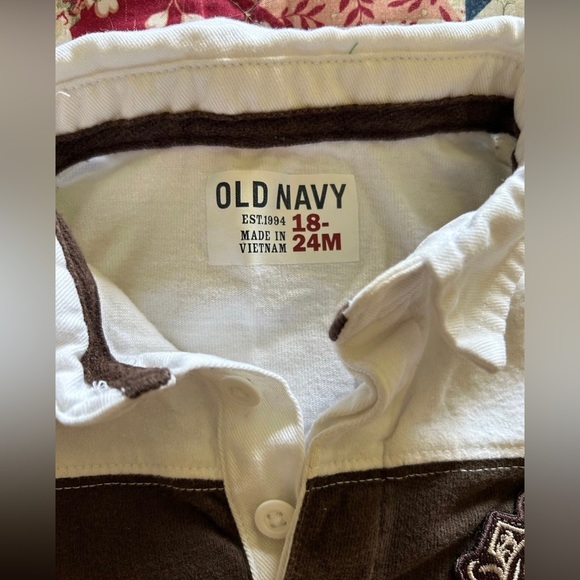 Old Navy Baby/Toddler (18-24 months) Long Sleeve Polo Shirt - Like New - Picture 2 of 2